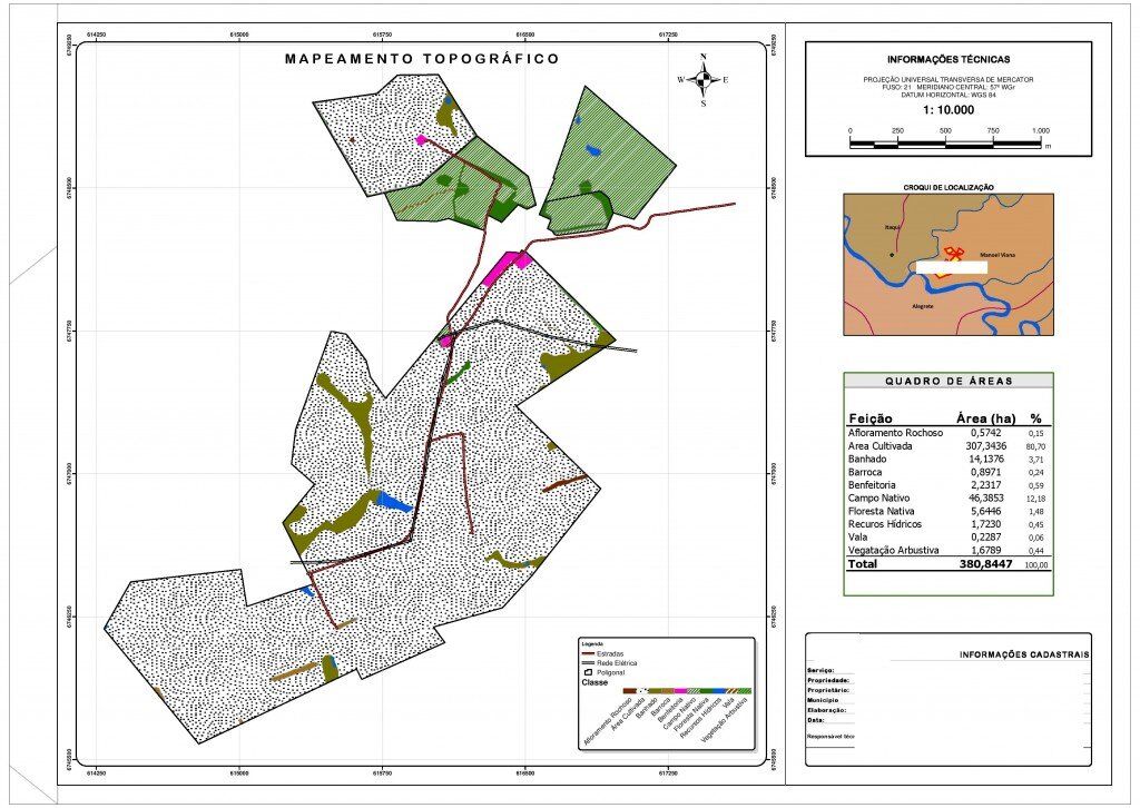 2 Planta Topográfica Elaboração de Plantas e Memoriais Descritivos