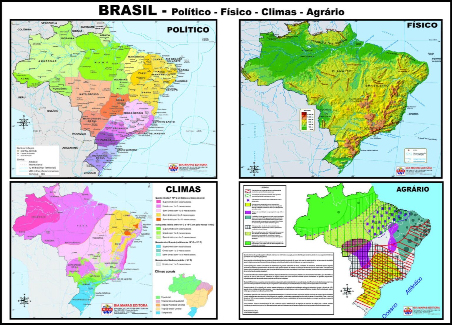 Mapas Tem Ticos Tipos E Exemplos Adenilson Giovanini